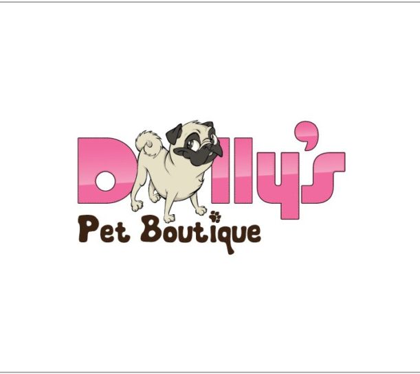 dollys pet boutique logo design